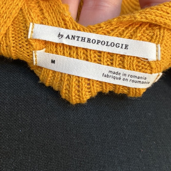 Anthropologie Knit V-Neck Tank in Gold - Picture 6 of 6